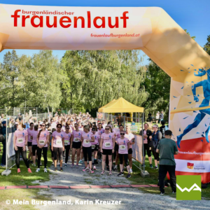 Aufblasbarer Werbebogen Frauenlauf