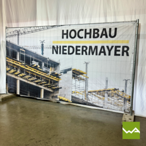 Baumesh Baustellenbanner Tiefbau Niedermayer 5