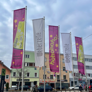 Longlife Werbefahnen - POWERFLAG Weberzeile